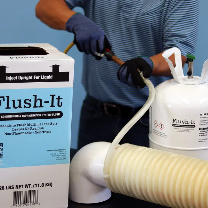 26lb Flush-It Refrigerant Cleaner with Gauge – Made in USA