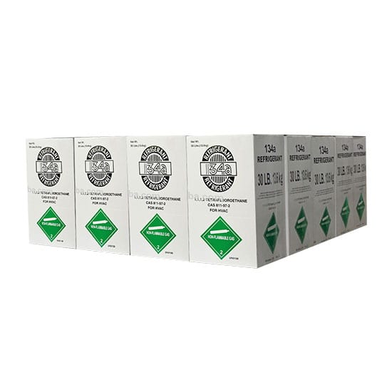 Bulk Pack – 20 × 30lb R-134a Automotive Refrigerant – Made in USA