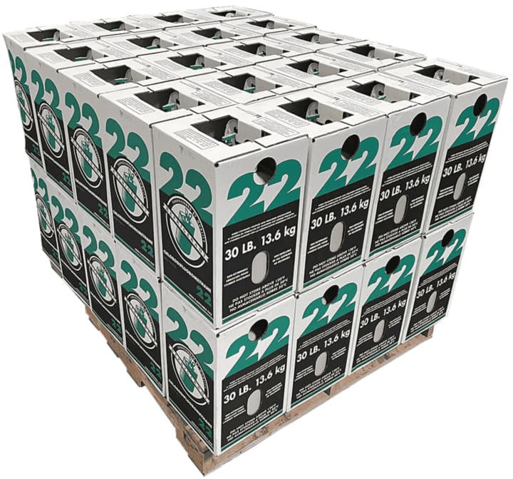 Full Pallet – 40 × 30lb R-22 Refrigerant – Made in USA