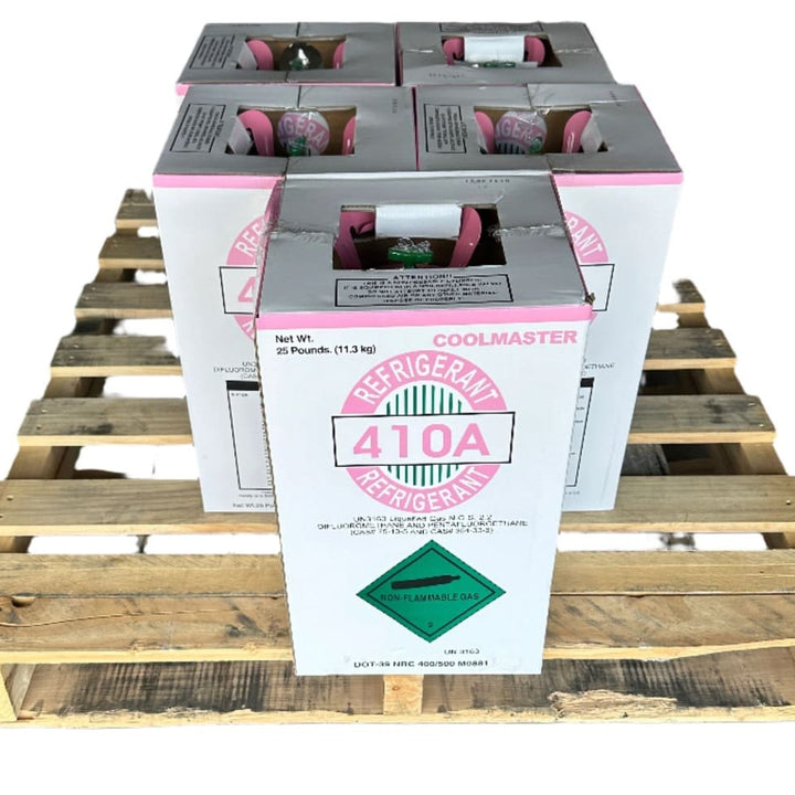 Pack of 5 × 25lb R-410A Refrigerant – Made in USA