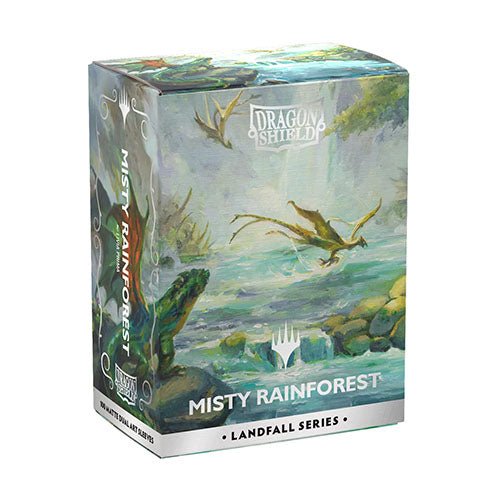 Dragon Shield: Dual Matte Art Sleeves - Magic: The Gathering Landfall Series - Misty Rainforest - Standard Size (100)