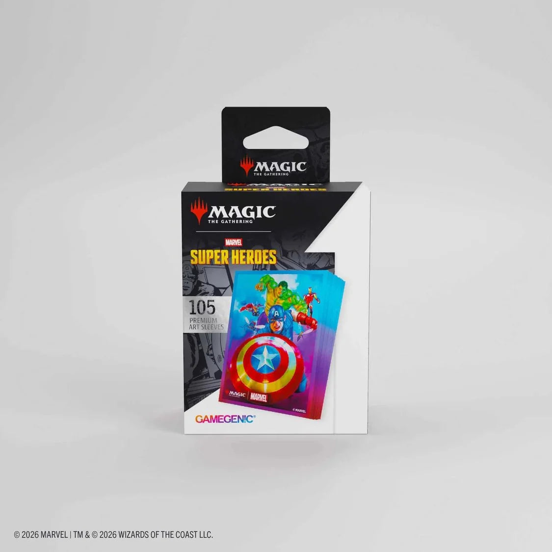 Gamegenic - Magic: The Gathering Marvel Super Heroes Premium Art Sleeves - Captain America, Team Leader