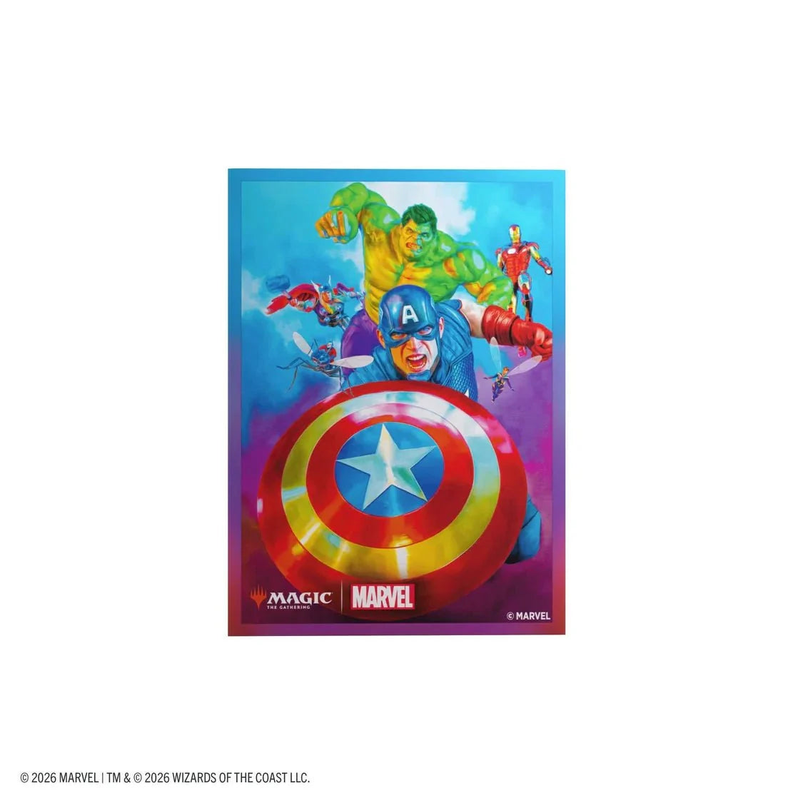 Gamegenic - Magic: The Gathering Marvel Super Heroes Premium Art Sleeves - Captain America, Team Leader