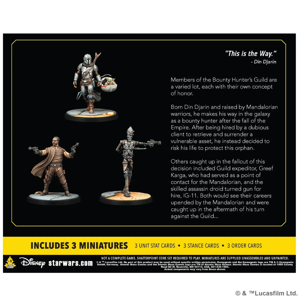 Star Wars Shatterpoint: Certified Guild - The Mandalorian Squad Pack