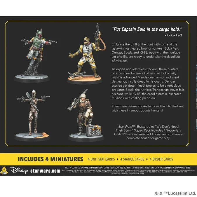 Star Wars Shatterpoint: We Don’t Need Their Scum Squad Pack