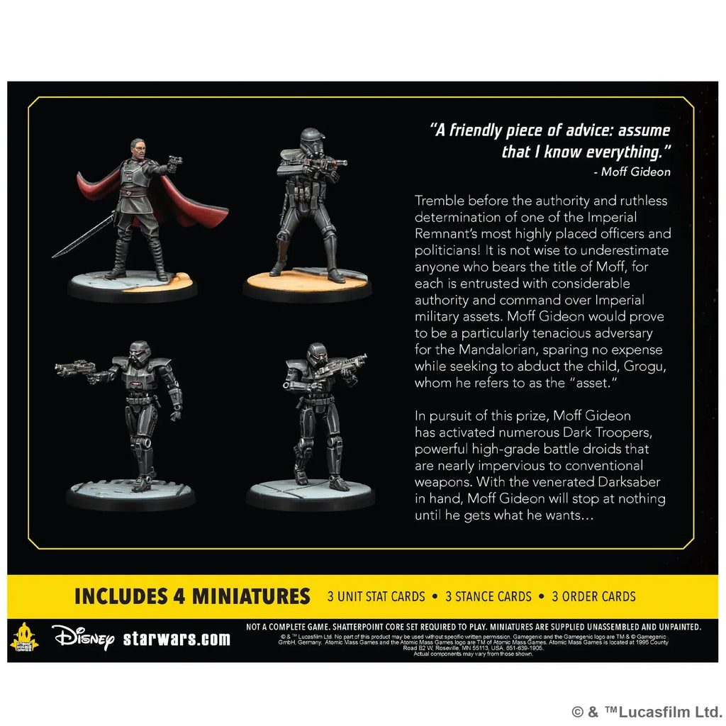Star Wars Shatterpoint: You Have Something I Want - Moff Gideon Squad Pack